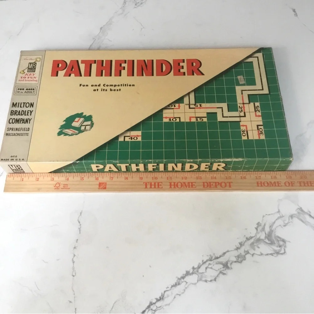 Pathfinder Board Game Milton Bradley Classic Strategy Complete VTG 1954 MB #4416